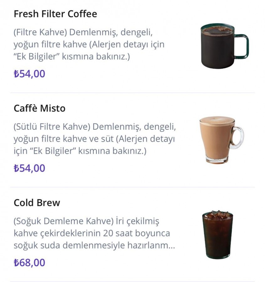 Starbucks R Nlerine Dev Zam Te G Ncel Starbucks Fiyatlar