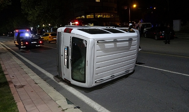 Elazığda hafif ticari araç yan yattı 1 yaralı ASAYİŞ Samsun Hedef