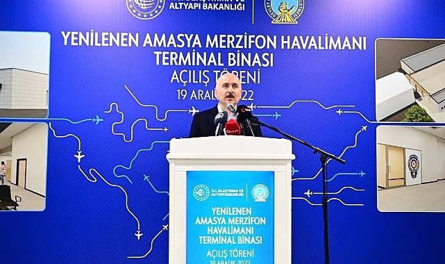 Ulaştırma ve Altyapı Bakanı Karaismailoğlu: "Amasya Merzifon Havalimanı Yeni Terminal Binası İle Kapasiteyi 700 Bin Yolcunun Üzerine Çıkardık" - GÜNDEM - Samsun Hedef Halk Gazetesi İnternet Haber Sitesi