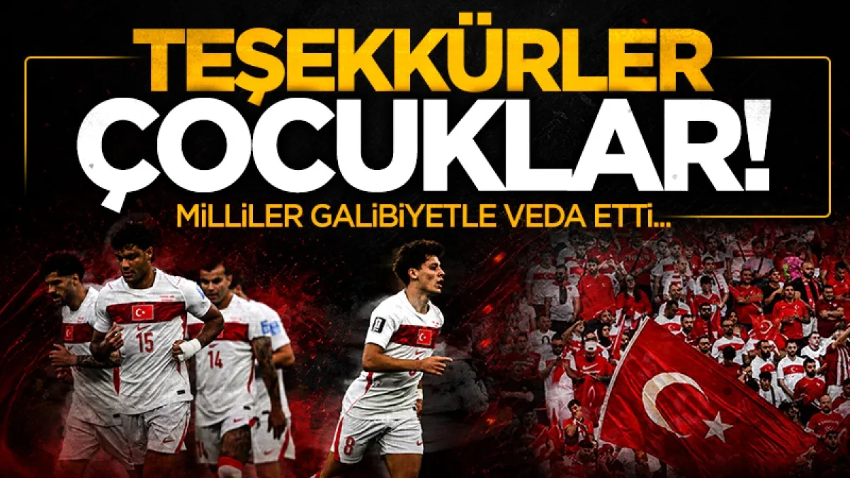 A Milli Takım Dünya Kupası'na galibiyetle veda etti: Türkiye: 3 - ABD: 2