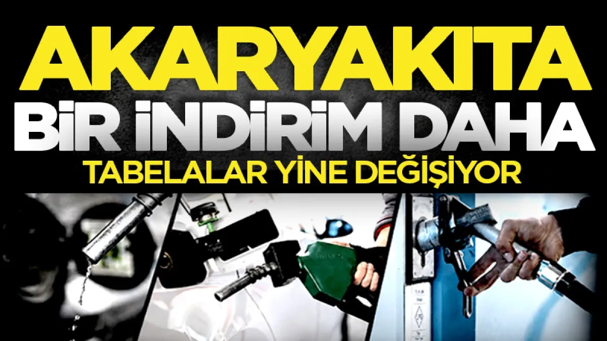 Akaryakıta bir indirim daha geliyor! Tabelalar değişiyor...