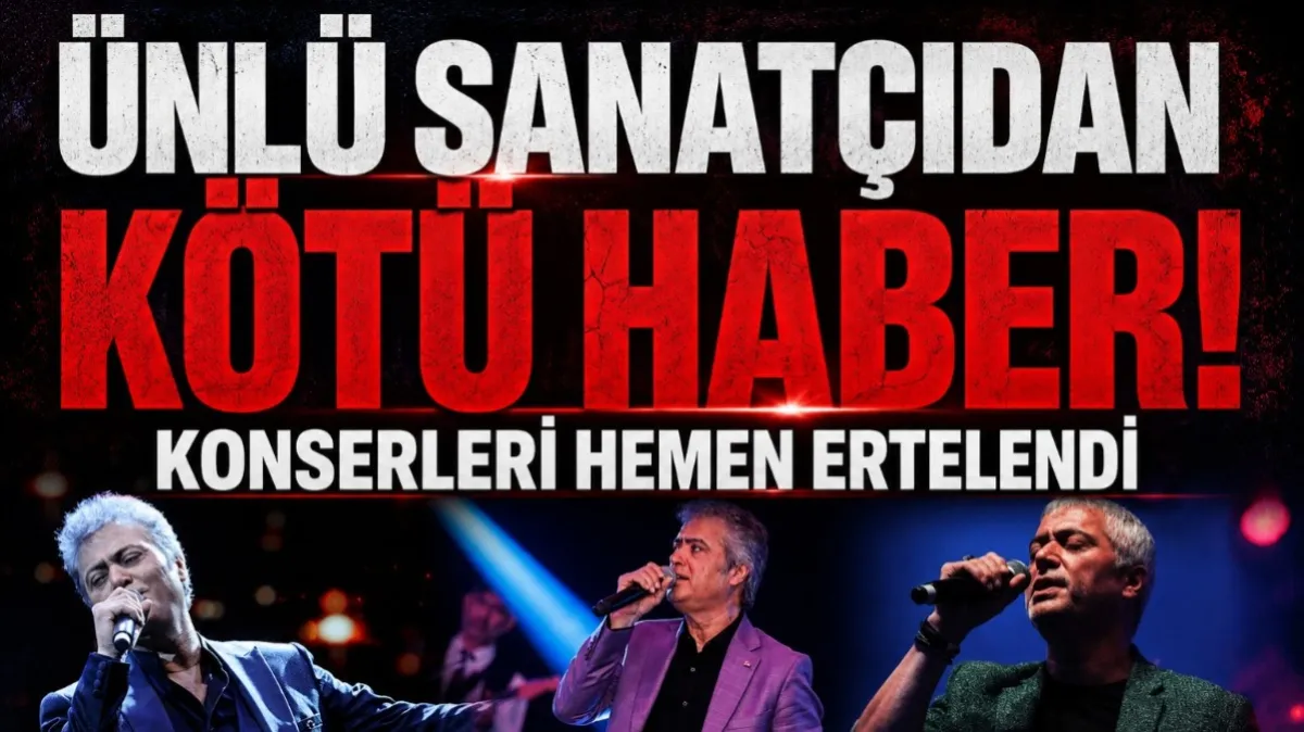 Cengiz Kurtoğlu’ndan kötü haber: Konseri ertelendi