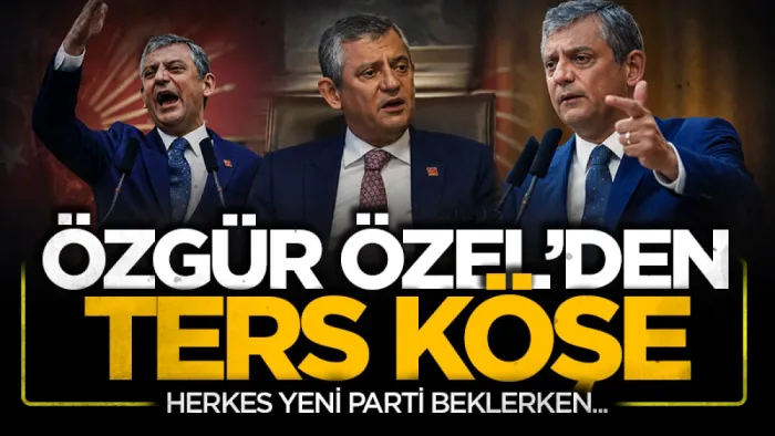 Herkes yeni parti beklerken Özgür Özel'den ters köşe!