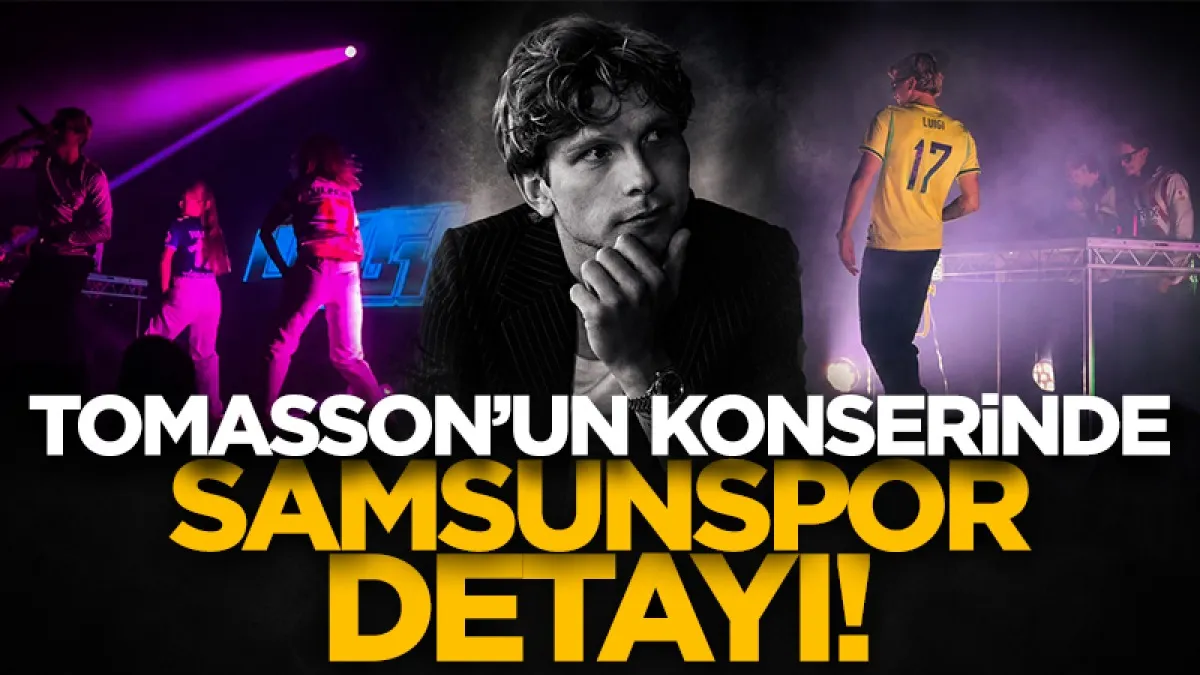 Logi Tomasson konserinde Samsunspor’u unutmadı