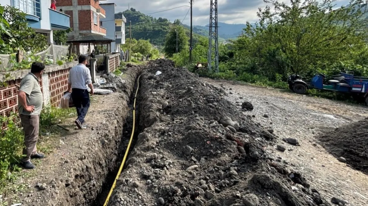 Salıpazarı’nda doğal gaz çalışmaları yeniden başladı