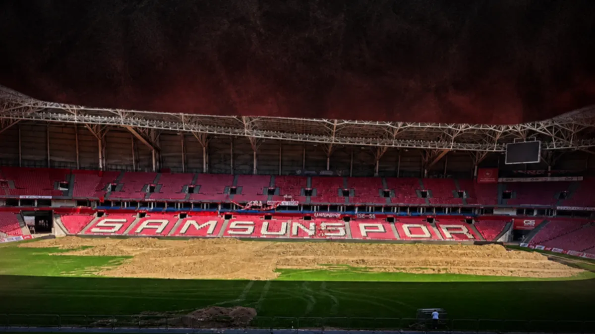 Samsun 19 Mayıs Stadyumu’nda yenileme çalışmaları sürüyor