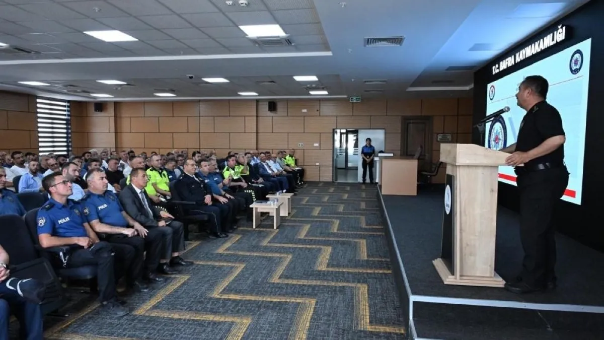 Samsun Emniyet Müdürü Ahmet Arıbaş: Bafra'da toplu taşıma toplantısında önemli mesajlar