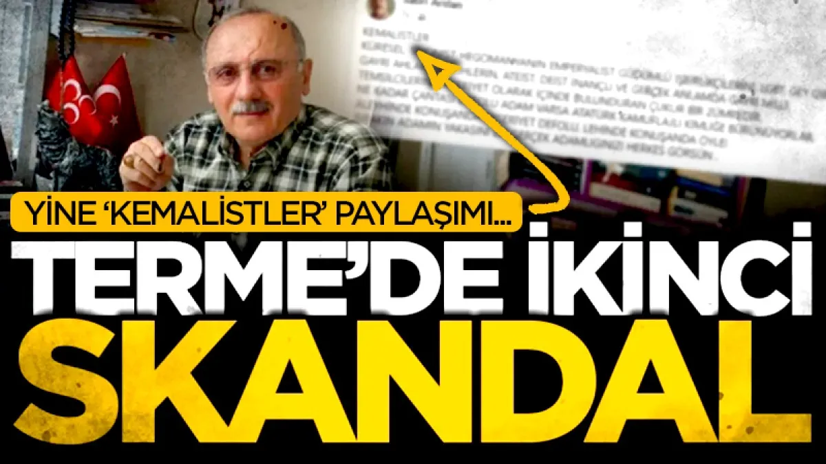 Samsun Terme'den ikinci skandal: Yine 'Kemalistler' paylaşımı!