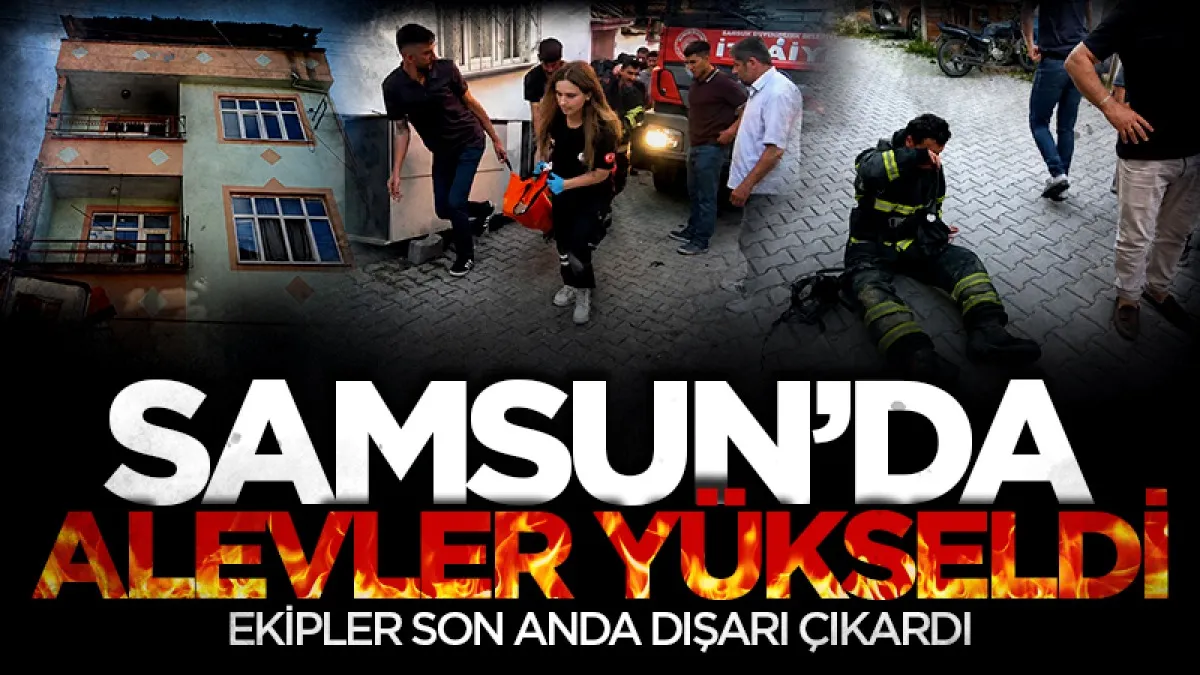 Samsun Vezirköprü'de ev yangını: 1 ağır yaralı