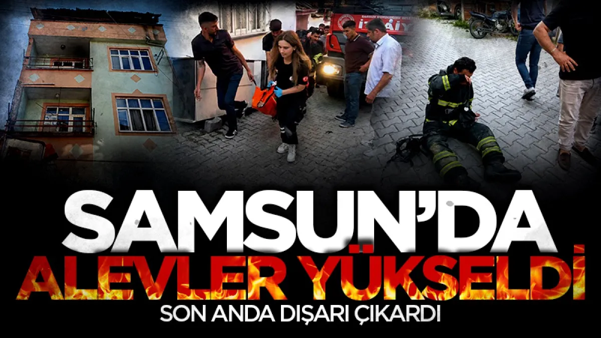 Samsun Vezirköprü'de ev yangını: 1 ağır yaralı