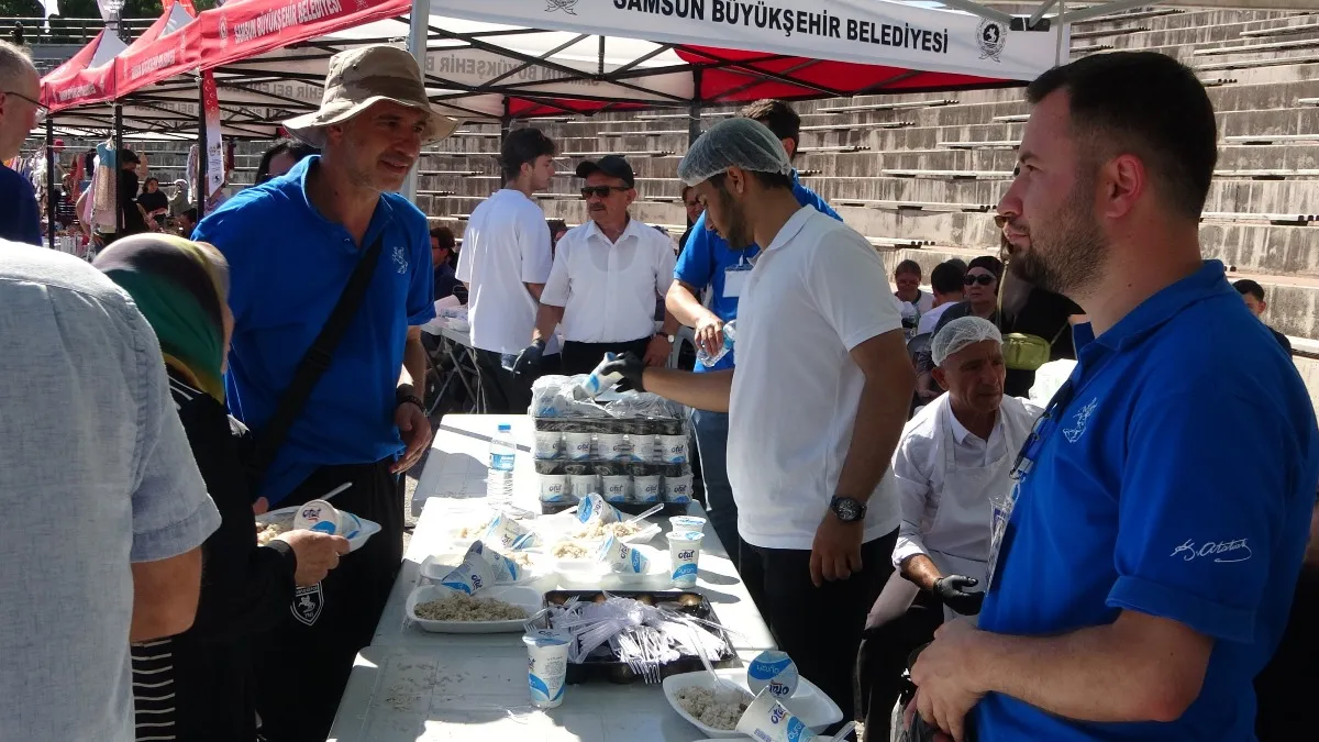 Samsun'da 22. Etli Kazan Pilavı Günü düzenlendi