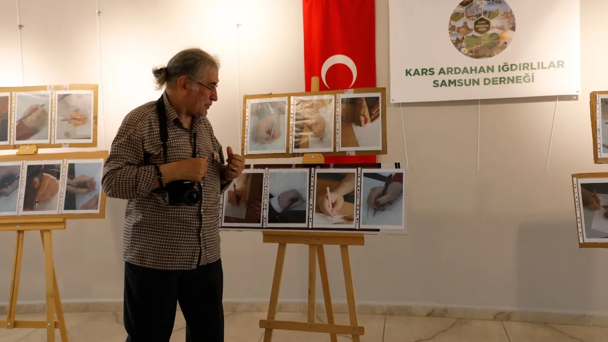 Samsun'da anlamlı sergi: Atık kartonlar sanat fonu oldu