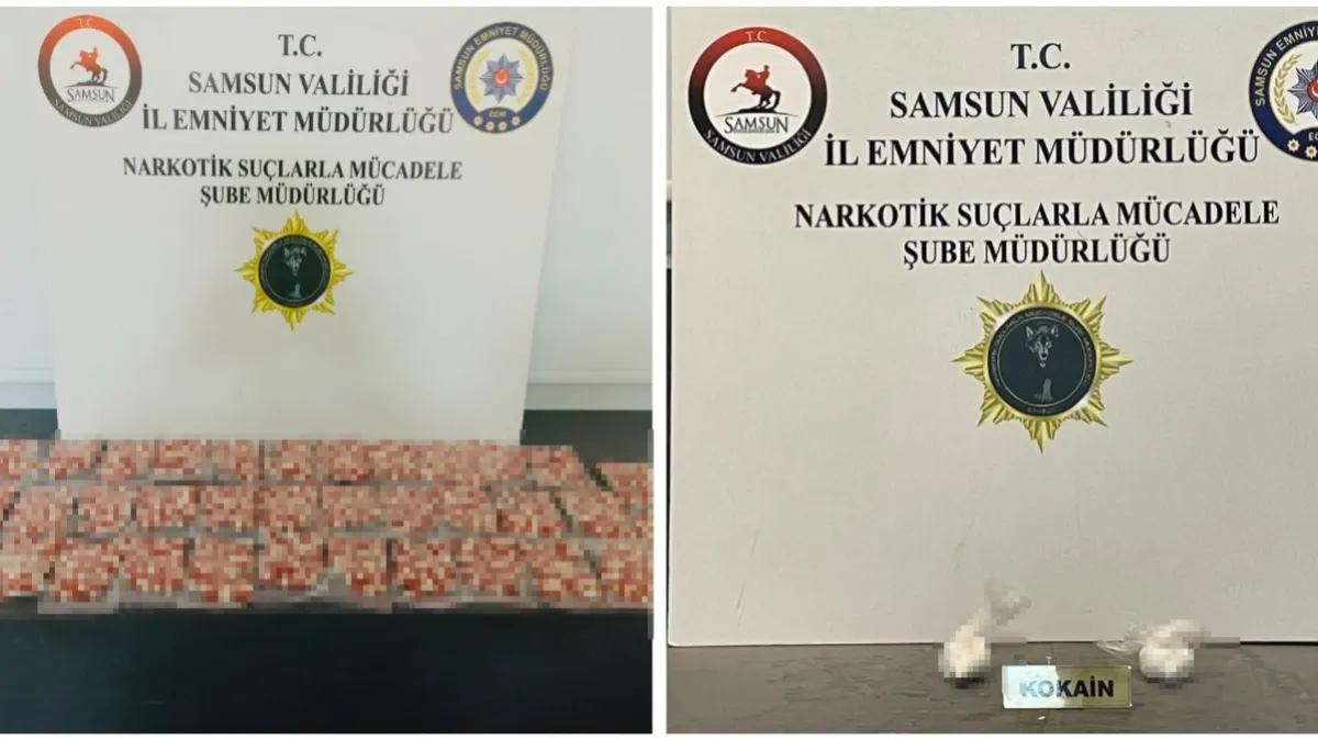 Samsun’da dev uyuşturucu operasyonu : Çok sayıda gözaltı