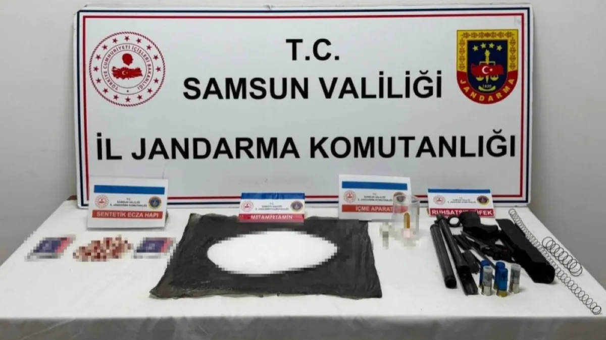 Samsun'da jandarmadan dev uyuşturucu operasyonu