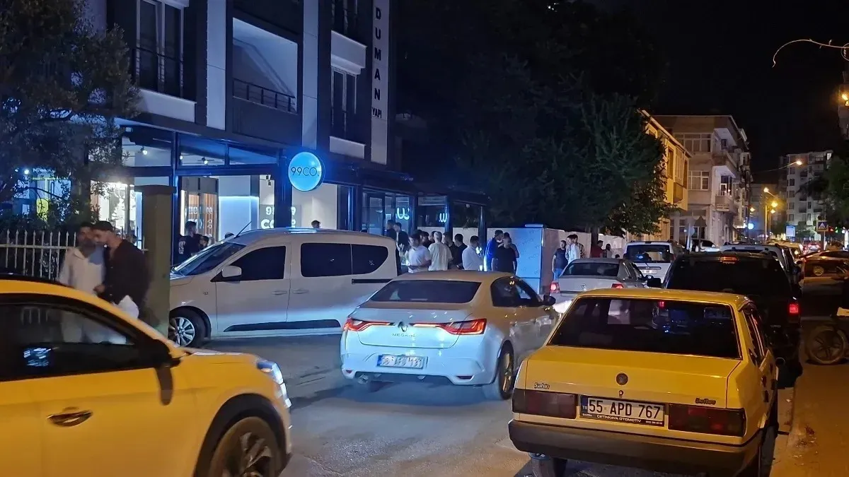 Samsun'da kafeterya önünde silahlı saldırıda 1 kişi tutuklandı