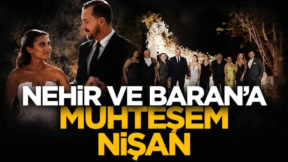 Samsun'da Nehir ve Baran’a muhteşem nişan