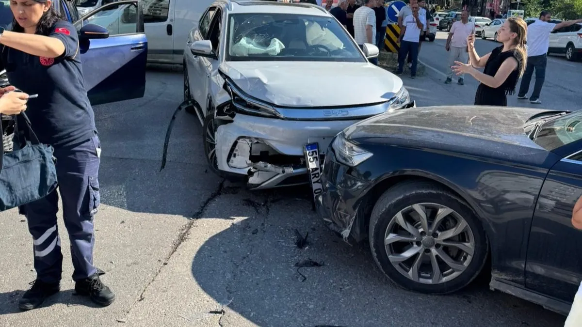 Samsun'da zincirleme kaza