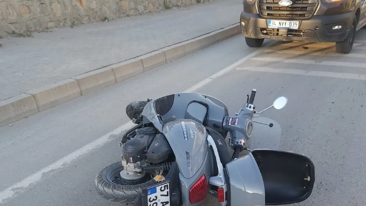 Sinop'ta devrilen motosikletin sürücüsü öldü