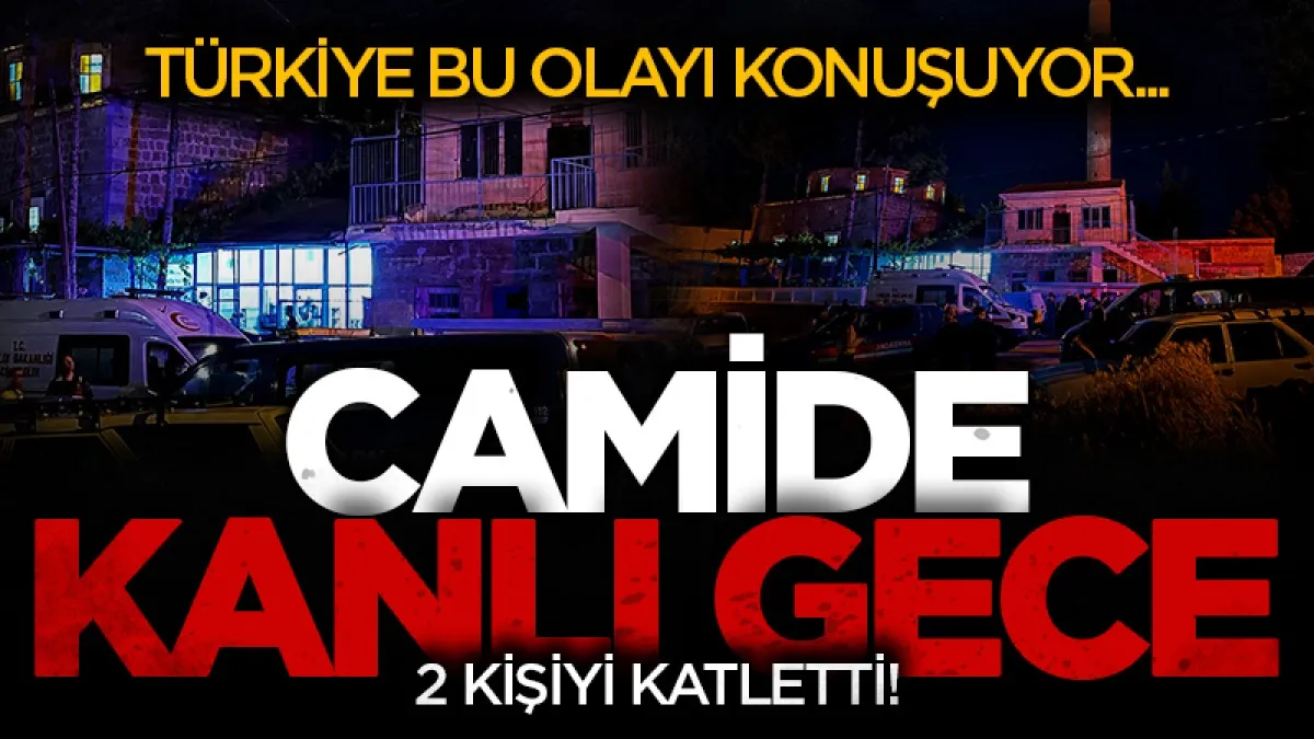 Türkiye' bu olayı konuşuyor: Camide bıçak çekip 2 kişiyi öldürdü!