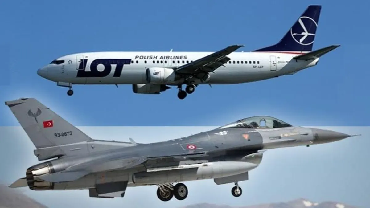 Uçak kaçırılma alarmı veren yolcu uçağına Türk F-16’ları eşlik etti