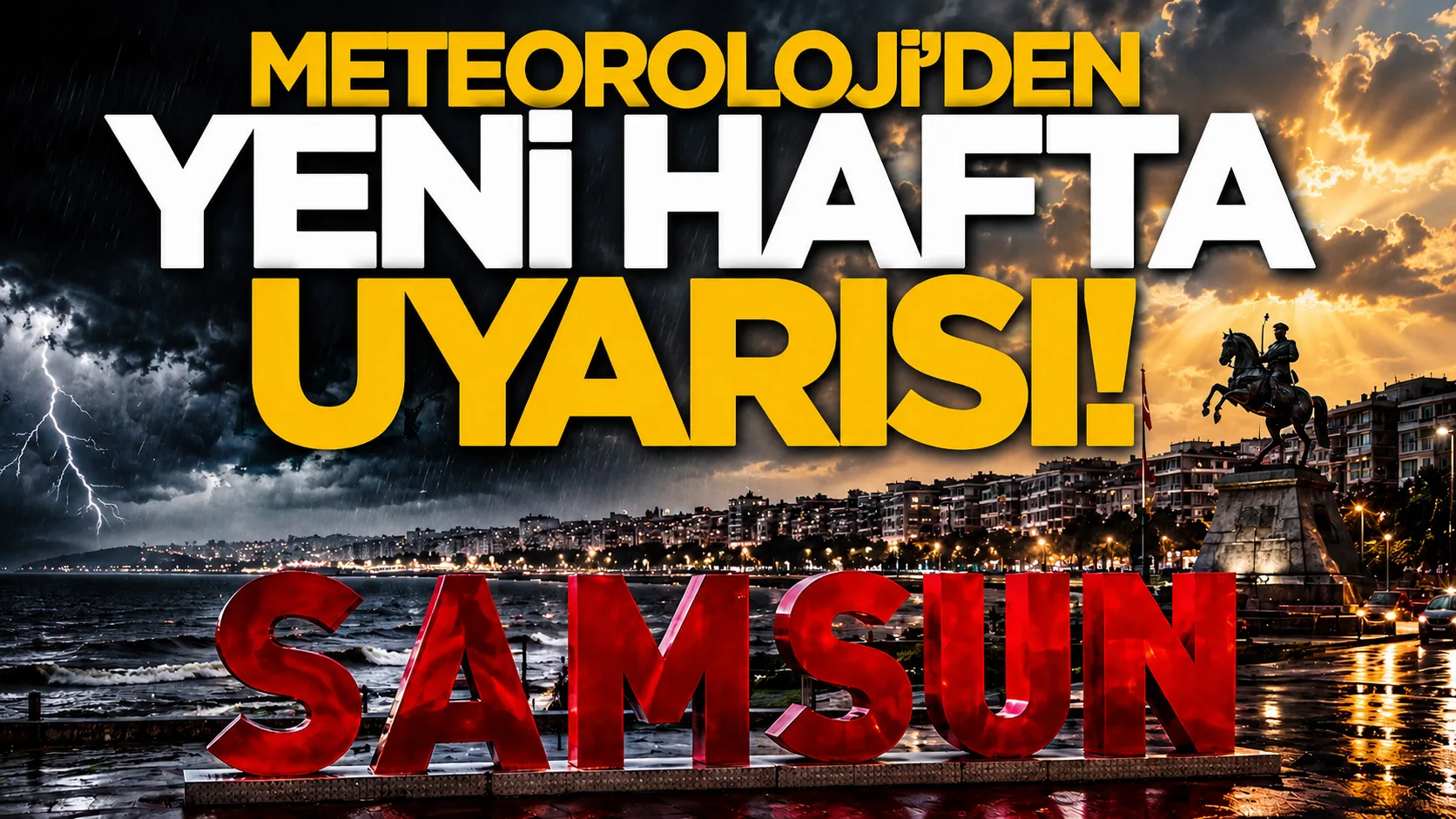 Samsun'da hava değişiyor! Meteoroloji yeni haftanın tahminini açıkladı