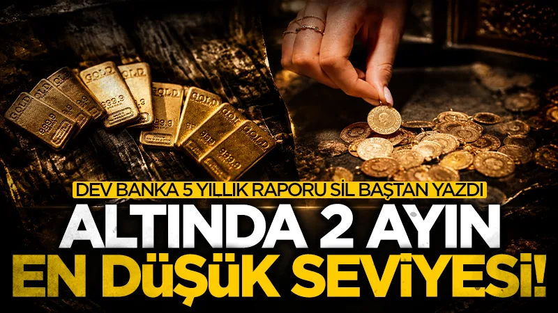 Altın fiyatlarında sert düşüş! Dev bankadan 2031'e kadar yeni tahmin