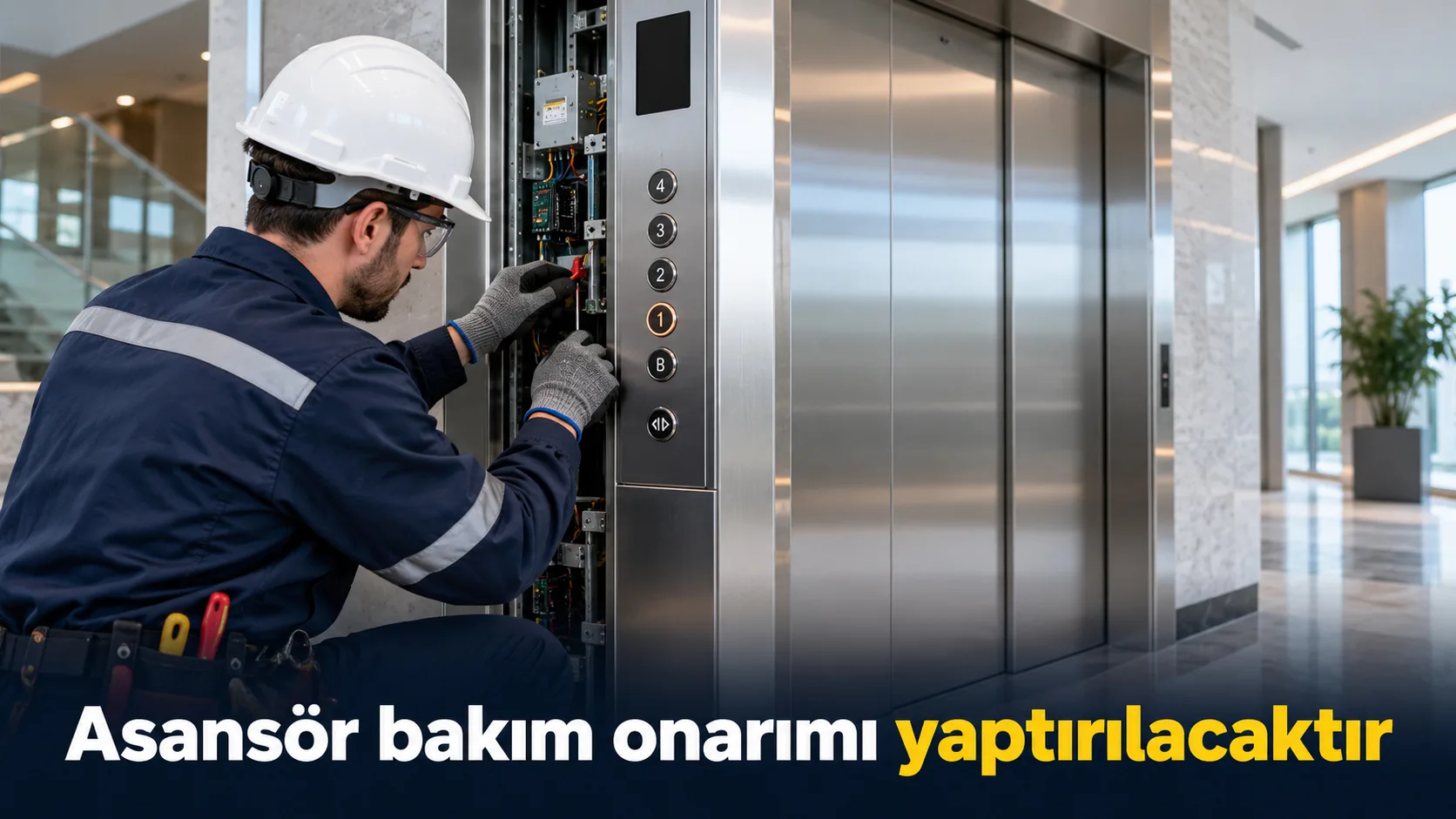 Asansör bakım onarımı yaptırılacaktır