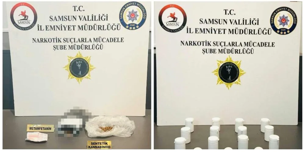 Samsun’da 4 ilçede uyuşturucu operasyonu: 10 şahsa adli işlem