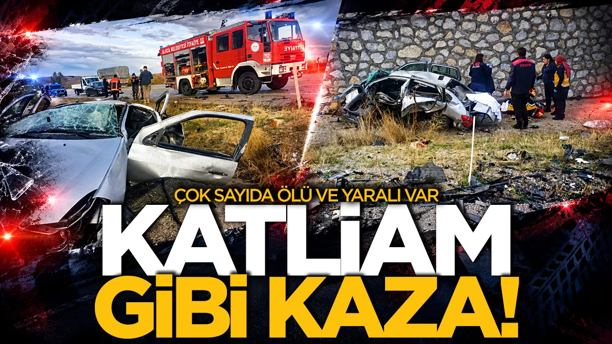 Katliam gibi kaza, otomobil ile cip çarpıştı; Çok sayıda ölü ve yaralı var