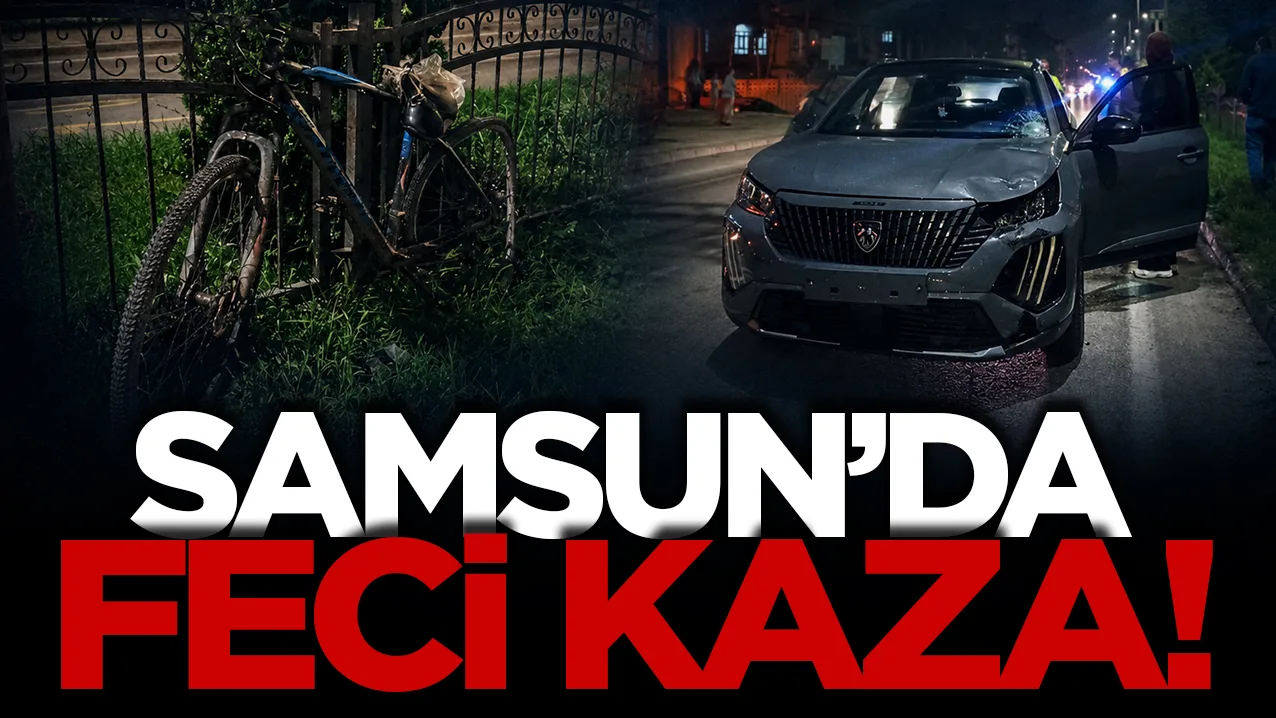 Samsun'da otomobilin çarptığı bisiklet sürücüsü ağır yaralandı