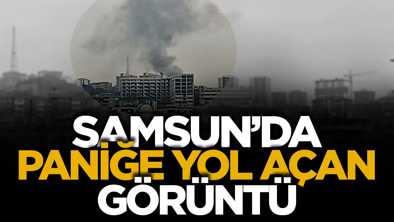 Samsun'da bahçede yakılan anızdan çıkan duman korkuttu