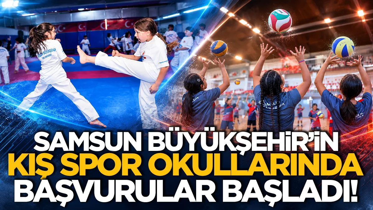 Samsun'da Büyükşehir'in Kış Spor Okulları kayıtları başladı!