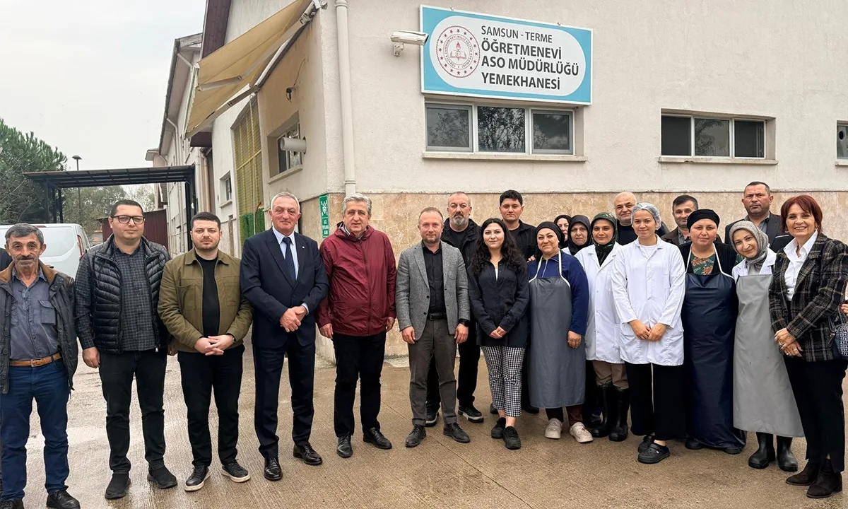 YENİ Parti Samsun Milletvekili’dan Terme öğretmenevi’ne ziyaret: 8 bin öğrencinin yemek ihtiyacı yerinde incelendi